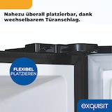 thumbnail of Exquisit Kühl-Gefrierkombination KGC5350-105-NF-040C inoxlook-az | 347 l Nutzinhalt | No Frost | Energieklasse C | Digitalanzeige | Schnellgefrieren