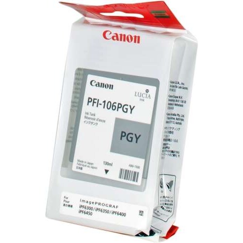 Canon Original PFI-106PGY Druckerpatrone - grau hell 130ml