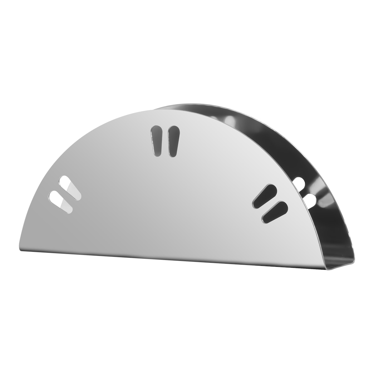 aro Serviettenhalter, Edelstahl, 15 x 2.5 x 7 cm, halbrund, 2 Stück