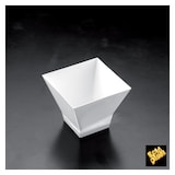 thumbnail of MONOUSO - Mehrweg Fingerfood-Becher aus PS "Pagode" weiß 90ml (500 Stück)