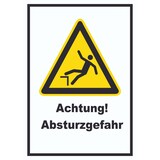 thumbnail of Achtung Absturzgefahr A4 (210x297mm) Schild