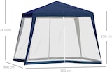 thumbnail of Carpa de Jardín 3x3 m Cenador con 4 Partes Laterales Mosquitera con Cremallera Protección UV para Patio Exterior Eventos Fiesta