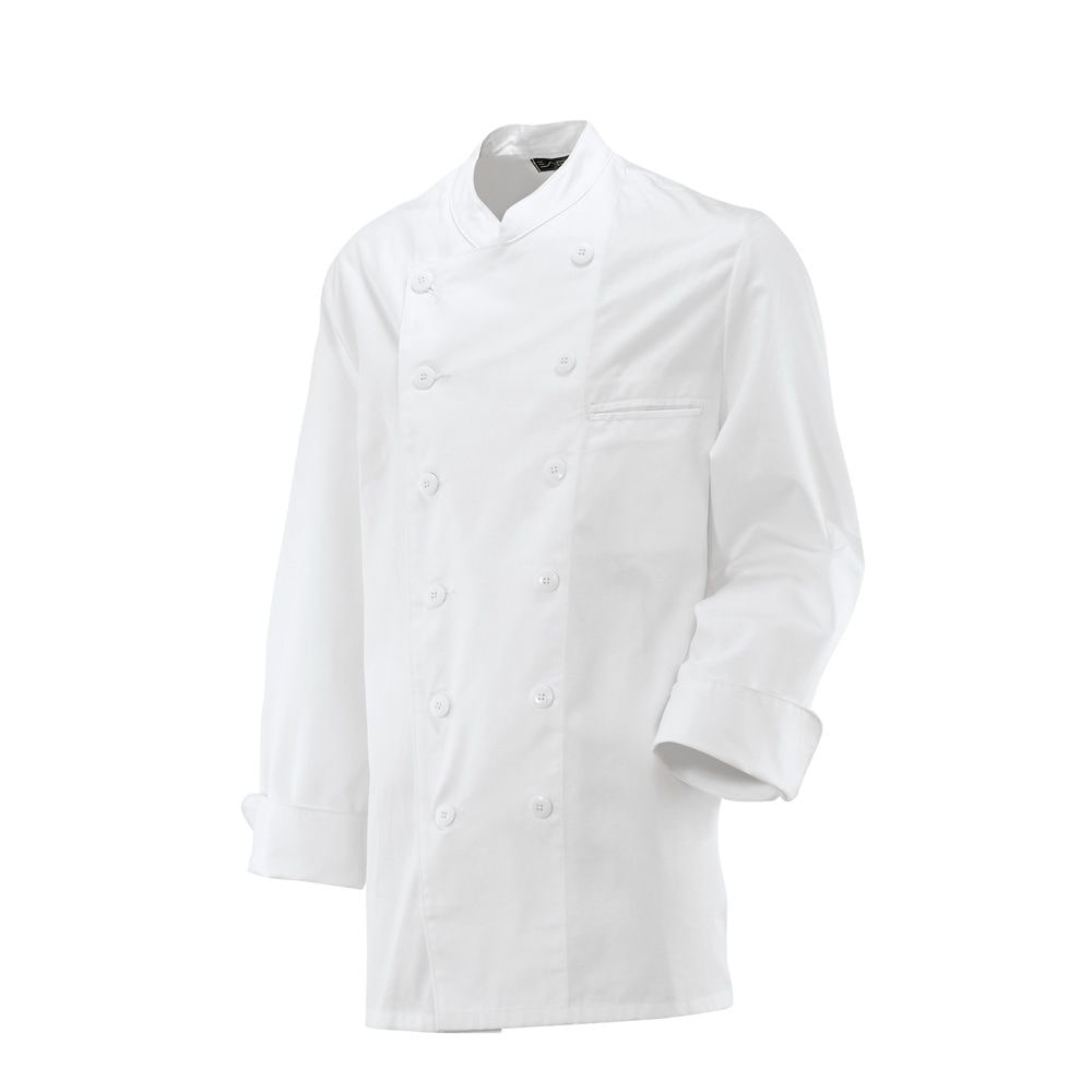 Kochjacke mit Knöpfen langarm Größe 42