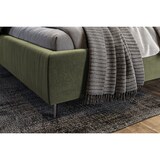 thumbnail of KAWOLA Bett ANNY Polsterbett Velvet olivgrün 140x200cm