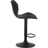 thumbnail of Conjunto de 2 bancos de bar Pele sintética de cortiça preto/preto