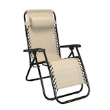 thumbnail of HEMAX, Sdraio Zero Gravity Relax in Textilene, 112x65 cm, Poltrona Reclinabile Pieghevole, beige