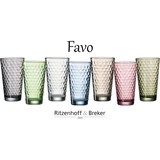 thumbnail of Ritzenhoff & Breker Favo Longdrinkglas 400 ml grün 12er Set