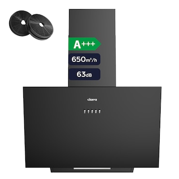 CIARRA bovendeel A+++ 650 m³/h bovendeel 60 cm vrij schuin bovendeel LED VMB6762A