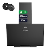 thumbnail of CIARRA bovendeel A+++ 650 m³/h bovendeel 60 cm vrij schuin bovendeel LED VMB6762A