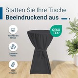 thumbnail of TexDeko Stehtischhusse Premium Anthrazit Ø 90cm mit Schleifenband