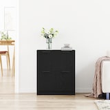 thumbnail of vidaXL Schwarzer Eichen Sideboard - 60 x 30 x 70 cm - Aus hochwertigem Holzwerkstoff