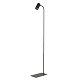 thumbnail of Licht-Erlebnisse Kleine Stehlampe Schwarz Gold 124cm flexibel GU10 Metall Leselicht Wohnzimmer Stehleuchte, NO1/2/0274