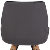 thumbnail of Décoshop26 - Chaise de salle à manger x1 style scandinave en tissu velours gris foncé 10_0002309