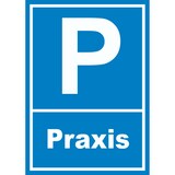 thumbnail of Parkplatz Praxis Schild A6 (105x148mm)