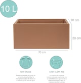 thumbnail of WellHome - Topf 60x20 cm Rodri in Terrakotta