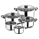 thumbnail of WellHome - 4-teiliges Edelstahl-Kochgeschirr-Set mit 3 Pfannen 16/20/24 cm Gepresstes Aluminium Induktion