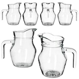 thumbnail of Valentin 6er Set Glaskrug Milch-Kanne mit Henkel Wein-Karaffe Limo Saft