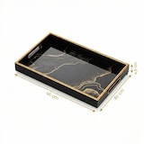 thumbnail of IvoQ Luxe Dienblad – Zwart & Goud – Stijlvol & Duurzaam – 45x30 cm