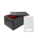 thumbnail of KIT FROID - 1 conteneur isotherme PPE 105L - Ouverture par le haut - Format adapté aux caisses 60 x 40 cm + 1 plaque GN1/1 froide 4kg