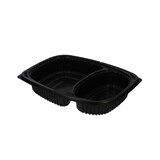 thumbnail of MONOUSO - Envase de Plástico PP Reutilizable Negro 2C 1250ml 25,5x18,9x4,5cm (320 Uds)