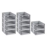 thumbnail of PROREGAL 10x Eurobox NextGen Store | HxBxT 17x30x40cm | 16 Liter | Front offen | Eurobehälter, Transportbox, Transportbehälter