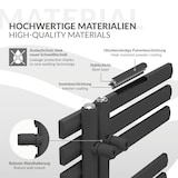 thumbnail of LuxeBath Elektrischer Badheizkörper Iron EM 500x1000mm Anthrazit mit Heizstab 600W Digital und Thermostat Handtuchheizkörper Handtuchwärmer