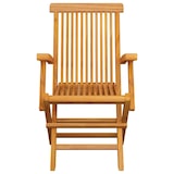 thumbnail of Chaises Pliables De Jardin Lot De 4 Bois De Teck Solide