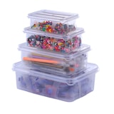 thumbnail of 32 Stück Aufbewahrungsboxen - 8 Stück 0,4 Ltr. + 8 Stück 0,7 Ltr. + 8 Stück 1,2 Ltr. + 8 Stück 2,1 Ltr. Volumen