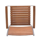 thumbnail of METRO PROFESSIONAL Stapelbare stoel met volledig beklede armleuningen Lynx, aluminium/eucalyptus, zilver