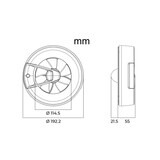 thumbnail of Kleinraumventilator Arc Schwarz 125 Schwarz 3