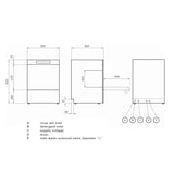 thumbnail of WALO Horeca Vaatwasser | SMART | Mand 500x500 | Afvoerpomp | Zeeppomp | Naglanspomp | 230V | Dubbelwandig | 600x600x820(h)mm