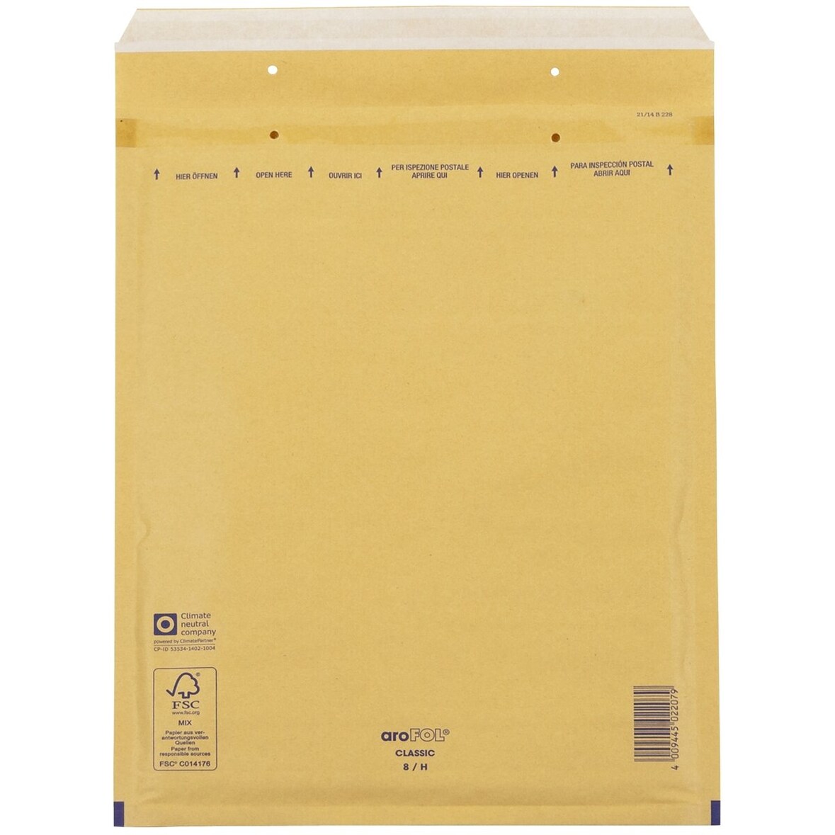 Luftpolstertaschen Nr. 8 - 270x360 mm braun 100 Stück.