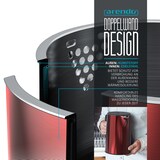 thumbnail of Arendo Wasserkocher 1,5 l 2200 W, Edelstahl, Doppelwand, Temperaturwahl 40 - 100°C mit Anzeige, rot