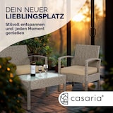 thumbnail of CASARIA® Balkonmöbel Set Wetterfest 4 Personen Creme
