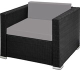 thumbnail of tectake Conjunto de ratán Milano  Negro/Gris