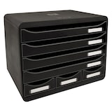 thumbnail of Exacompta 307714D 1x STORE-BOX ladenbox met 7 laden, Glossy, zwart-zwart glanzend