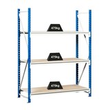 thumbnail of PROREGAL Weitspannregal MAXIMUS | Grundregal | HxBxT 200x175x60cm | 5 Ebenen | Spanplatten-Fachboden | Fachlast 475kg | Lichtblau/Lichtgrau