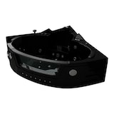 thumbnail of Eckwanne Badewanne Eckwhirlpool Wanne Eckpool Spa Home Whirlpool VILLA CARLOTTA schwarz 1,5m