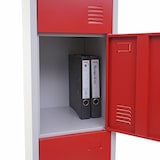 thumbnail of Taquilla Boston T163, Armario para objetos de valor Taquilla, metal 180x38x45cm ~ rojo