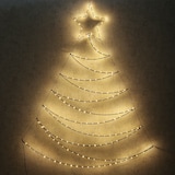 thumbnail of LED Tannenbaum Metallbaum beleuchtet Wanddeko Weihnachtsdeko 1,5m für Außen