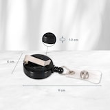 thumbnail of Enrouleur Europel avec porte-clés noir / 10 pièces, 121282