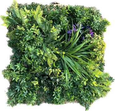 GeckoWall “RIO” | Pared de plantas de la selva premium | Revestimiento de paredes para hostelería plantas artificiales | Paneles de pared tropical