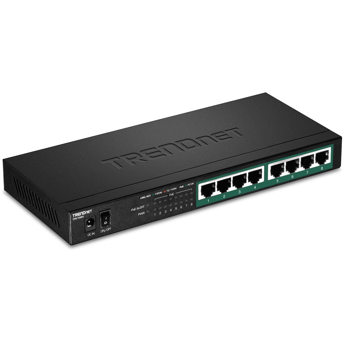TRENDnet TPE-TG84 Switch PoE a 8 porte Gigabit PoE+ 120W