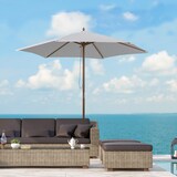 thumbnail of Outsunny Ombrellone da Giardino e Terrazza in Legno 2.5x2.3m Crema