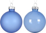 thumbnail of 6 Weihnachtskugeln Glas 6cm matt & glänzend Christbaumkugeln Weihnachtsbaumkugeln Christbaumschmuck Weihnachtsbaumschmuck Weihnachten Himmelblau