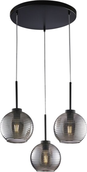 Belight -  Dallas - Kronleuchter elfenbeinfarben, Goldeffekt, Alabasterglas Ø13, Ø81, 8-flammig - BL217-8-AV
