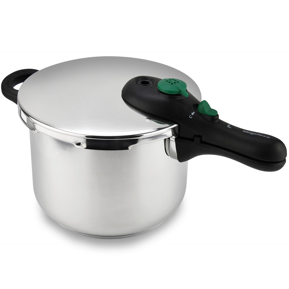 Magefesa DYNAMIC - Olla Express Rápida de 5L , Acero Inoxidable 18/10, 5 Sistemas de Seguridad, Fácil Uso, Todo tipo de cocinas, Inducción
