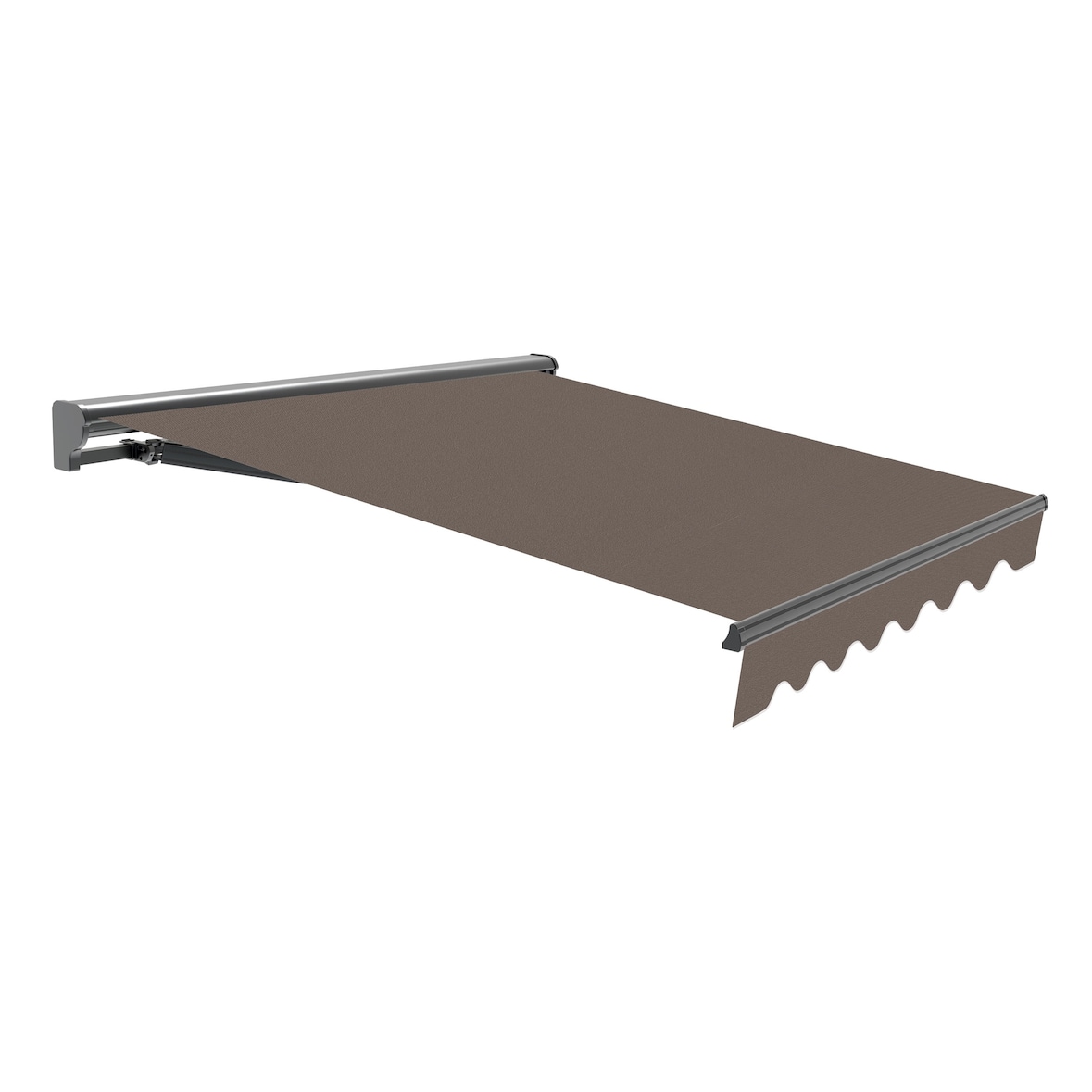 Wasabi - Toldo Exterior Enrollable 4x2,5 Taupe Poliéster – Estructura Semicofre Aluminio Antracita Plus - Lona Protección Solar