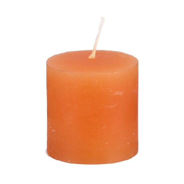 durchgefärbte Rustica Stumpenkerzen orange 200/70 mm, 1 Stück, Rustik Kerzen