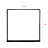 thumbnail of Helloshop26 - Lot de 2 pieds de table meuble diy 75 x 72 cm noir mat 03_0008095